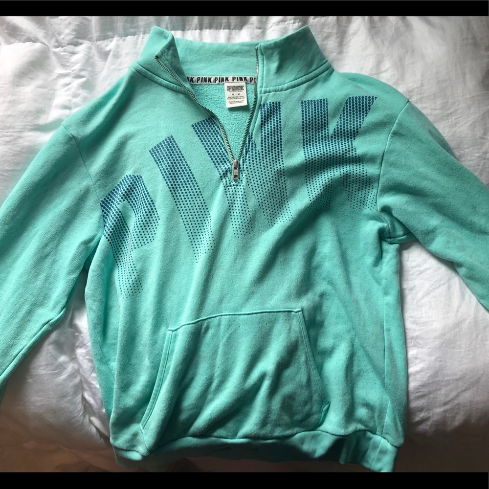 half zip sweatshirt from pink